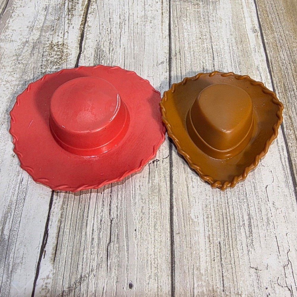 Disney Pixar Toy Story Woody and Jessie Plastic Cowboy Hat Accessory Set 2pc